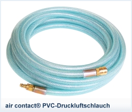 air contact® PVC-Druckluftschlauch mit Hülsenkupplung HK1